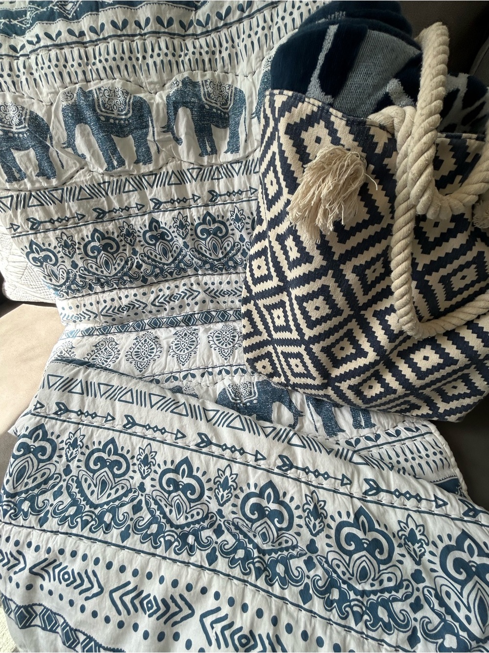 Boho 💯 Cotton Throw Blanket